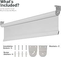 Vista 7 de CHICOLOGY Persianas enrollables opacas personalizadas, sin cordón, para el hogar, tratamientos de ventana, persianas de puerta, persianas opacas