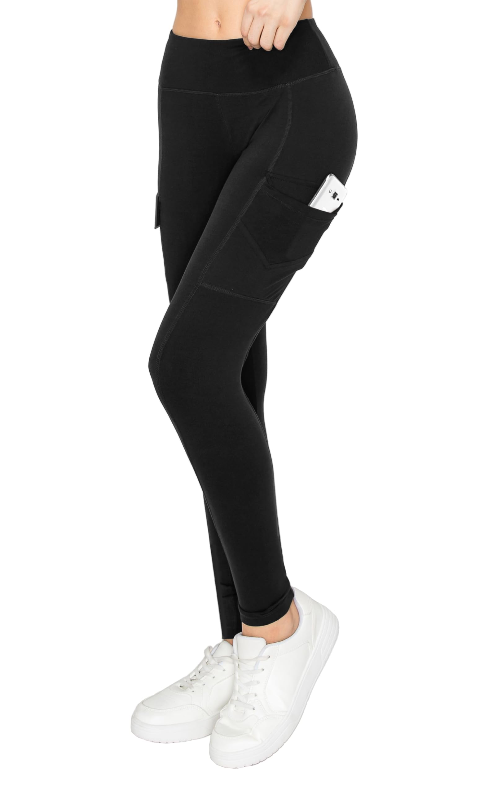 Legging de yoga noir taille haute pour vos séances de méditation douces - 8