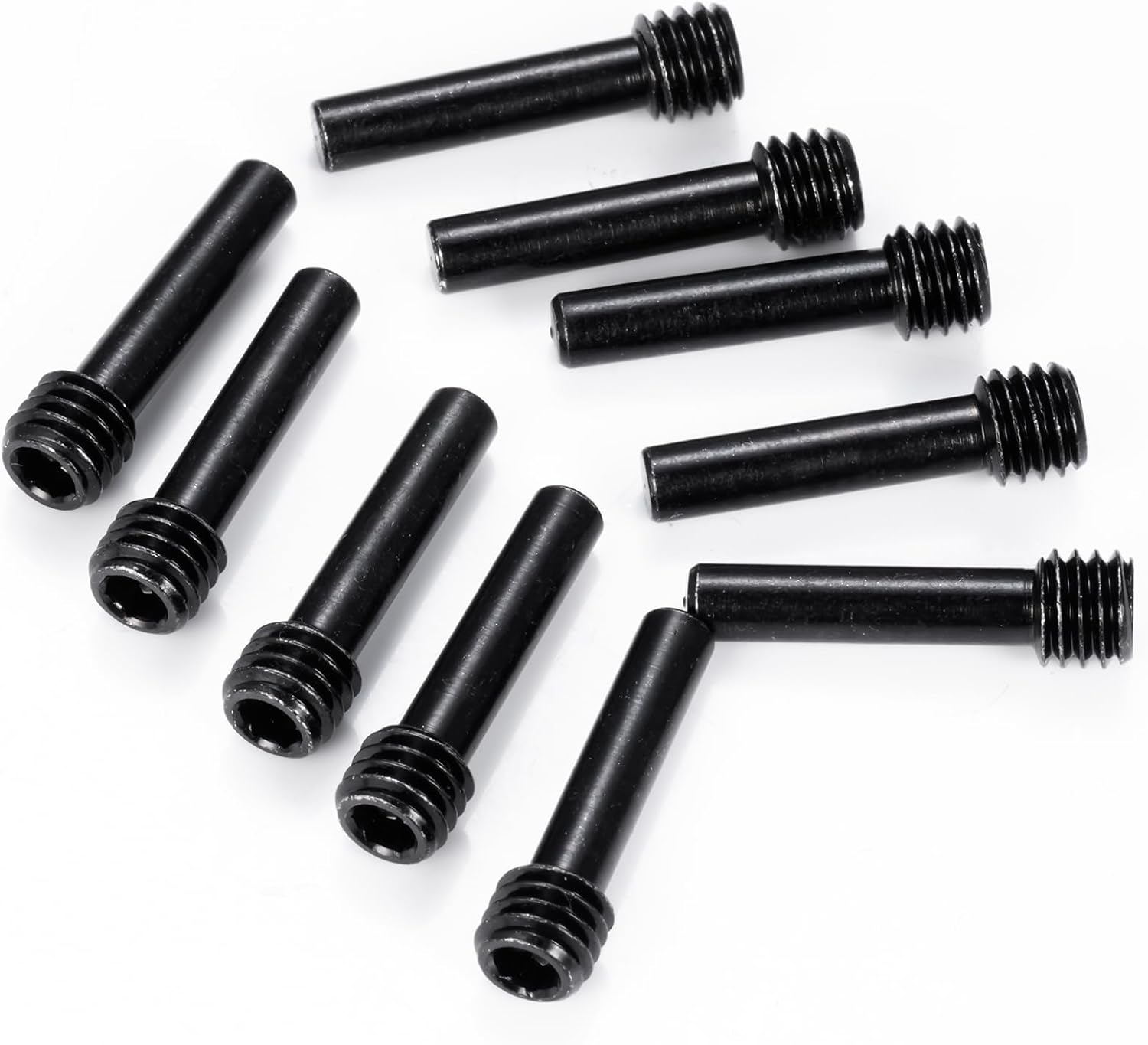 10Pcs MORFUM RC Universal Carbon Steel M6x22mm Driveshafts Screw Pins Shaft Pins Compatible with SCX6 AXI05000 1/6 RC Crawler Car Replacement Parts