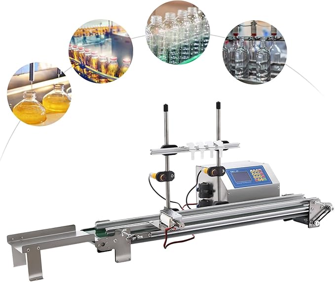 Llenadora Automática de Líquidos de 4 Cabezales con Cinta Tr miniatura 5