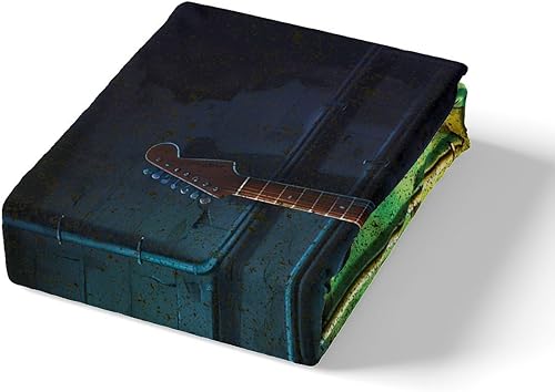 Miniatura 4 de Feelyou Juego de funda de edredón de guitarra con temática musical para niños, niñas, instrumentos de guitarra, funda de edredón con estampado de
