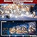 Projektor Weihnachten Aussen,Upgrade Heller HD Snowfall LED Schneeflocken Projektor,IP65 Wasserdicht Weihnachtsprojektor mit Schneefall Lichter Effekt für Weihnachten Dekorationen Außen Innen (02)