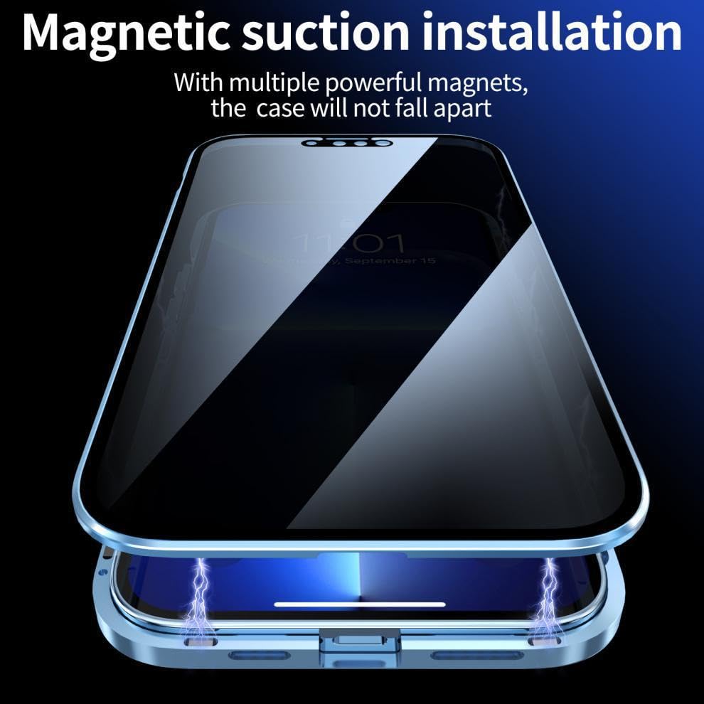 Magnetische Hoes IPhone 15 Pro Max - Met 2 Gehard Glas - MagSafe Compatibel - Transparant