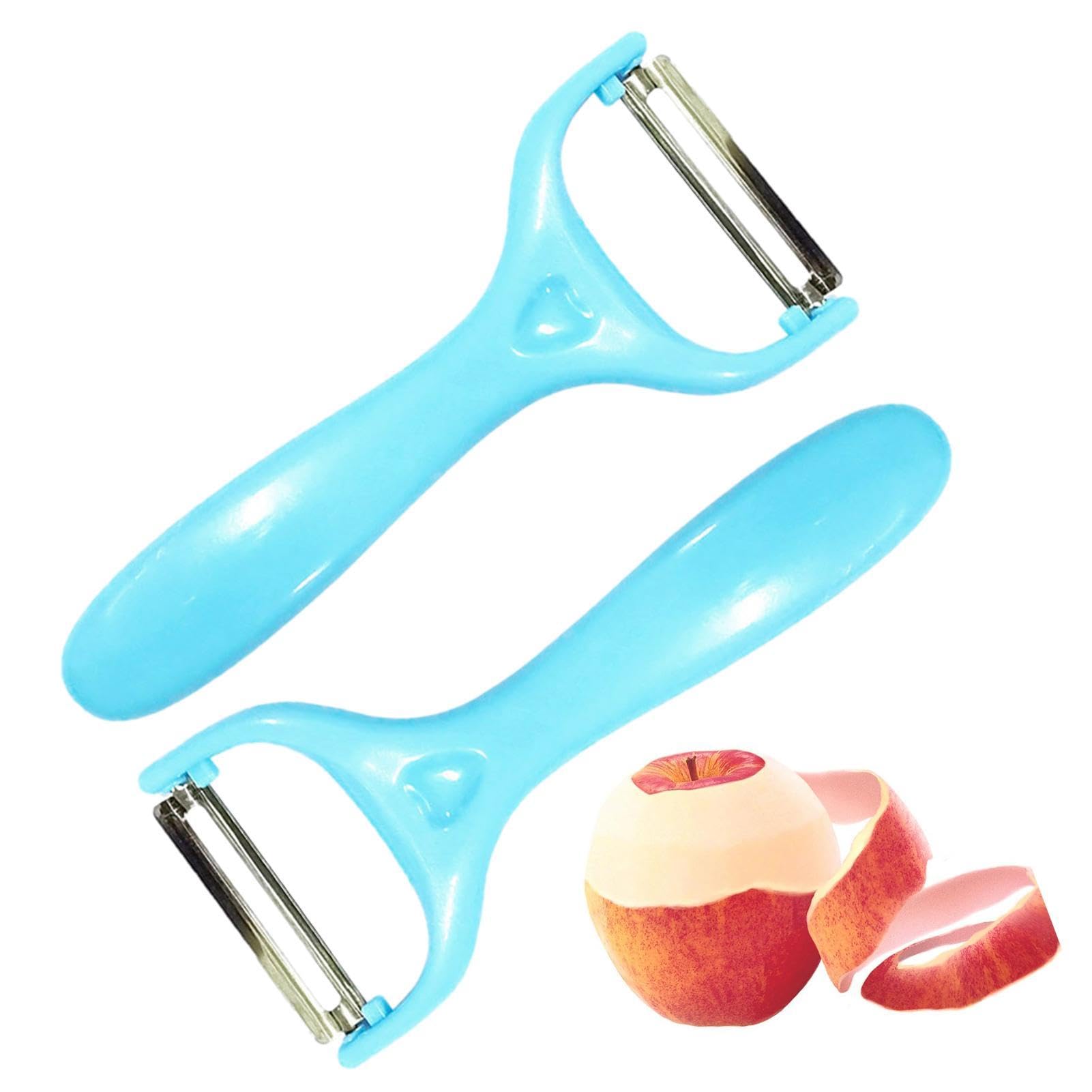 Pelapatate Acciaio Inossidabile - 2 Pezzi, Manico Ergonomico, Per Verdure E Frutta