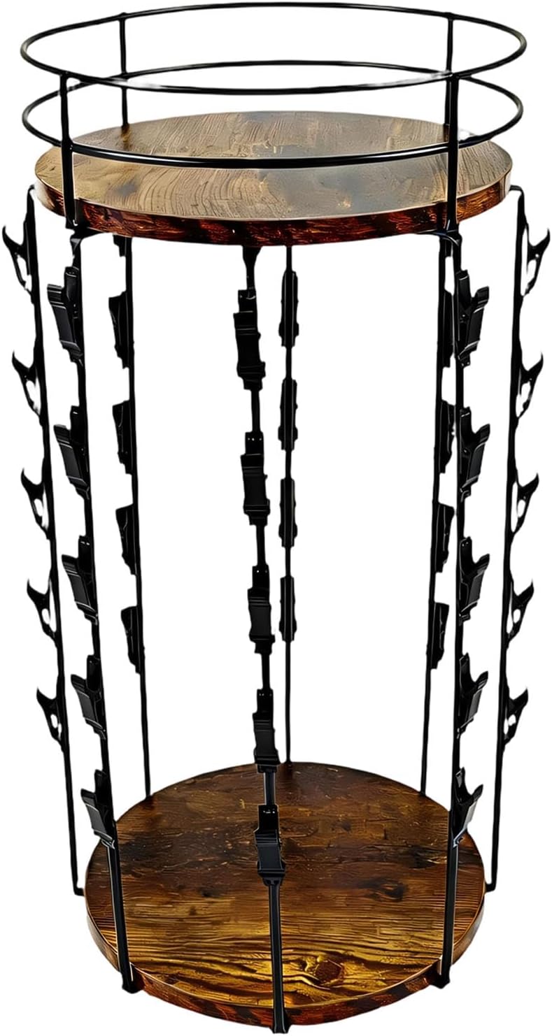 360 Degree Rotating Storage with Multiple Sections Constructed from Sturdy Metal for Cooking Space and Living Area Organization Easy Rotating Rack