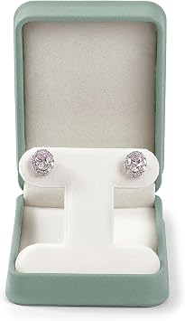 Green PU Leather T-Style Stud Earring Gift Box Long Earring Box