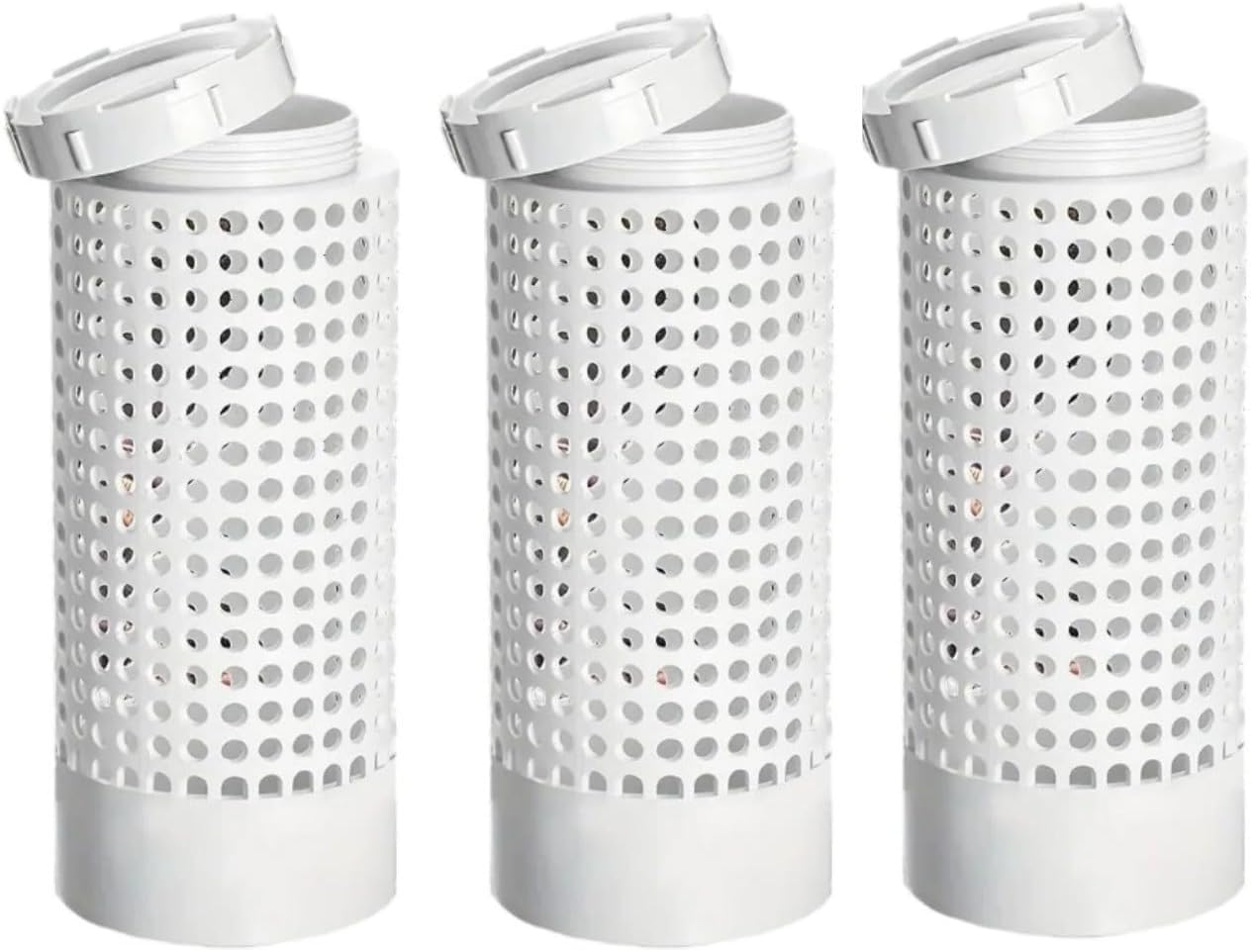 Daaxing 1/3pcs Worm Composter Ventilated In ground Worm Farm Composter,12x6x6 inches with Lid Food Waste Worm Compost Bin for Outdoor for Garden (3PCS)