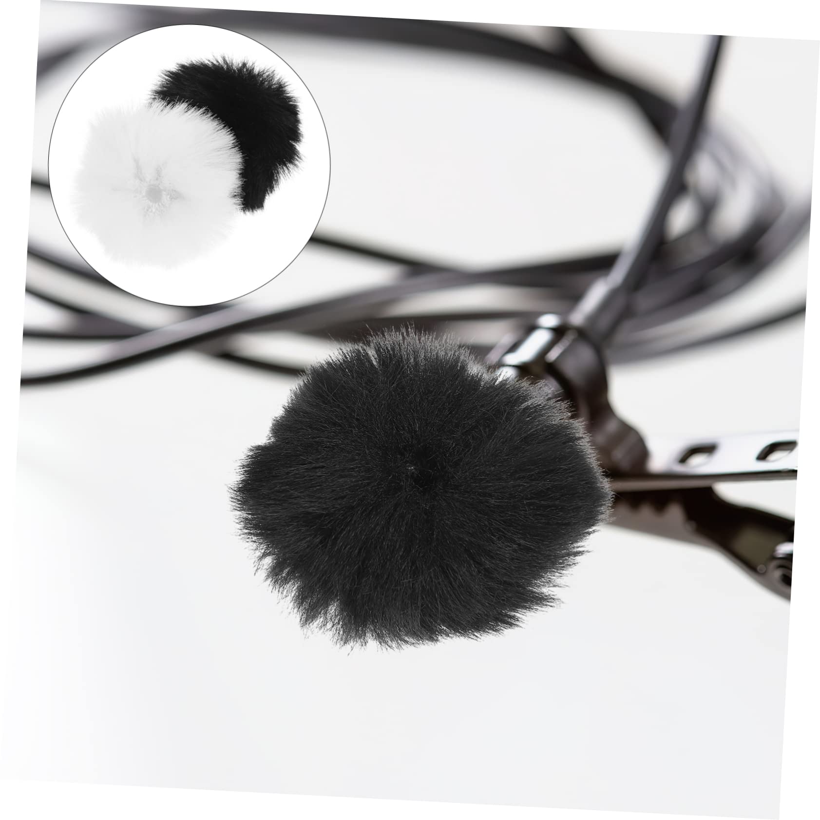 TOYANDONA 30pièces Bonnette Microphone Furry Anti-vent Couverture Extérieure Pour Enregistrement Et Streaming Direct Et Idéale Pour Éviter Le Bruit Du Vent