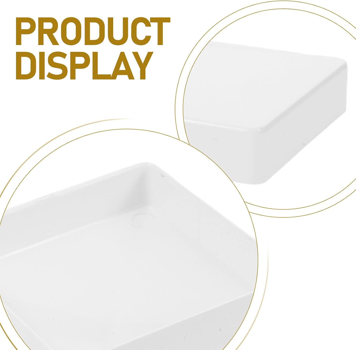 6pcs White PVC Post Caps Pyramid Style Square Fence Post Tops Outdoor Porch Decking Covers 3.5x3.5 Inch for Garden Patio Privacy Fence