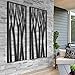 Panneau Décoratif Métal Ajouré 150x50cm - Gris - Fixation Mur Ou Sol - Pour Terrasse, Jardin, Occultation