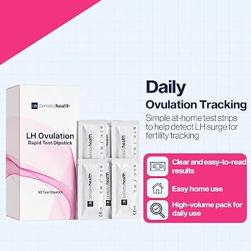 Ovulation LH Test Strips, Dipstick, Home Use (30 Tests)