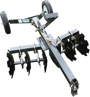 Titan Attachments ATV Transformer Tow Frame with Notched Disc Harrow 4'
