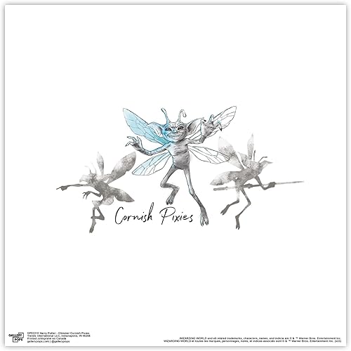 Trends International Gallery Pops Harry Potter - Arte de pared Glimmer Cornish Pixies, versión sin marco, 12 x 12 pulgadas