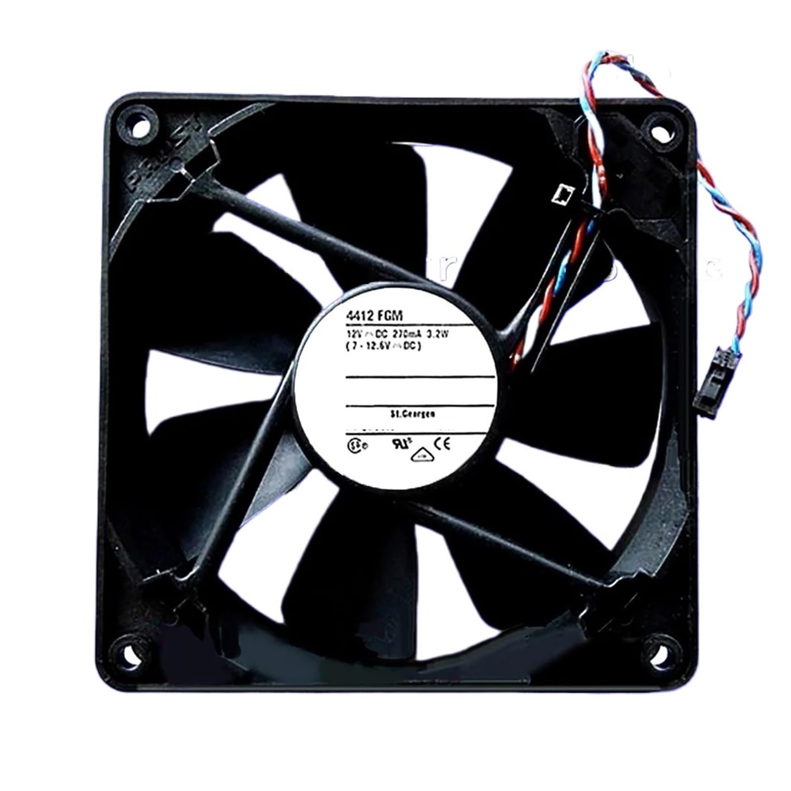OKEWGHFL 4412FGM 4412FGM DC 12V 3.2W COOLING FAN 12025 12CM 120 * 120 * 25MM
