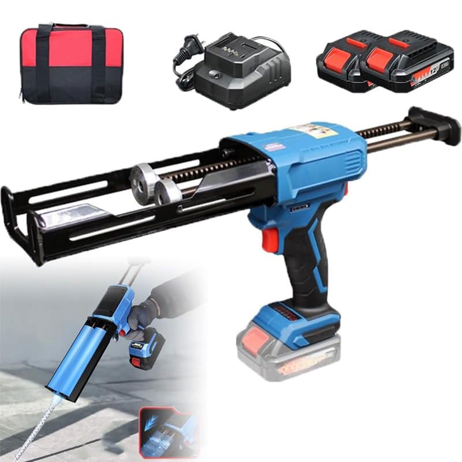 Pistolet à calfeutrer et à colle électrique pour rénover et isoler les fenêtres de la maison