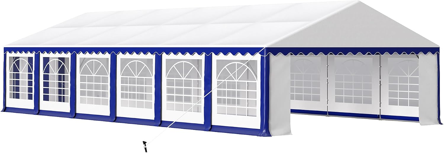 HERA'S PALACE 16'x 20' Outdoor Tents for Parties Large Canopy Tent with 8 Removable Sidewalls Heavy Duty Party Tent for Graduation Wedding and Birthday