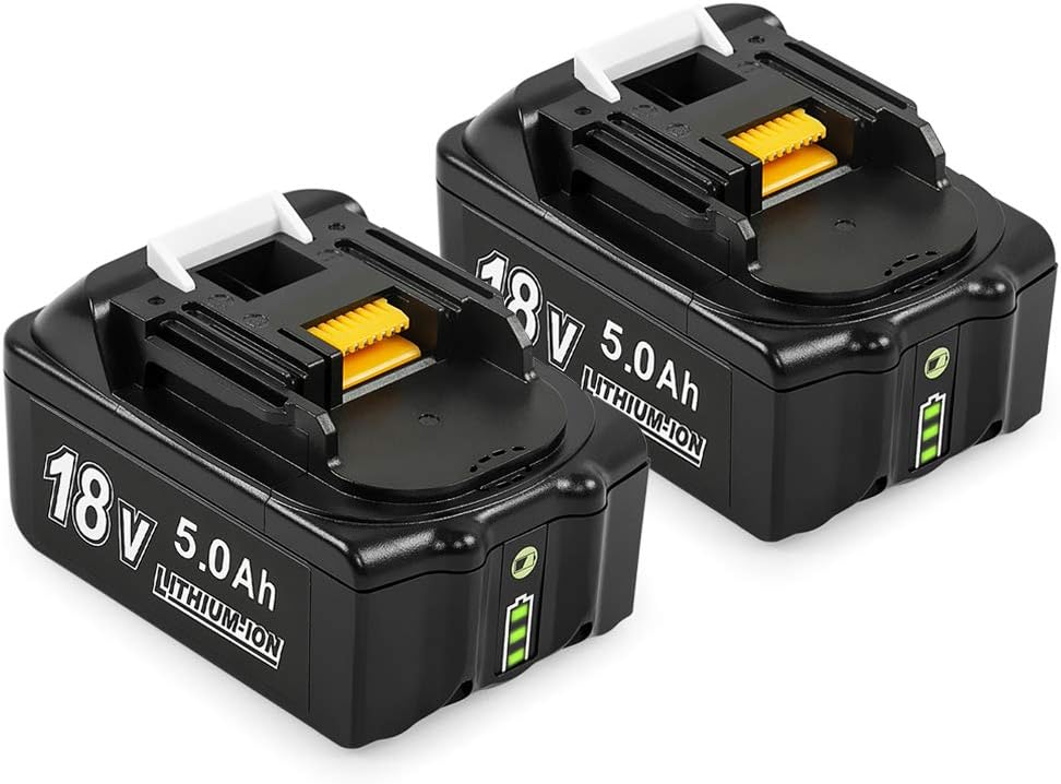 Bsioff (1pack) BL1850 18V 5.0Ah Lithium Replacement Battery Compatible with Makita BL1850B BL1850 BL1860 BL1840 BL1840B BL1830 BL1830B Cordless Power Tool with LED Charge Indicator