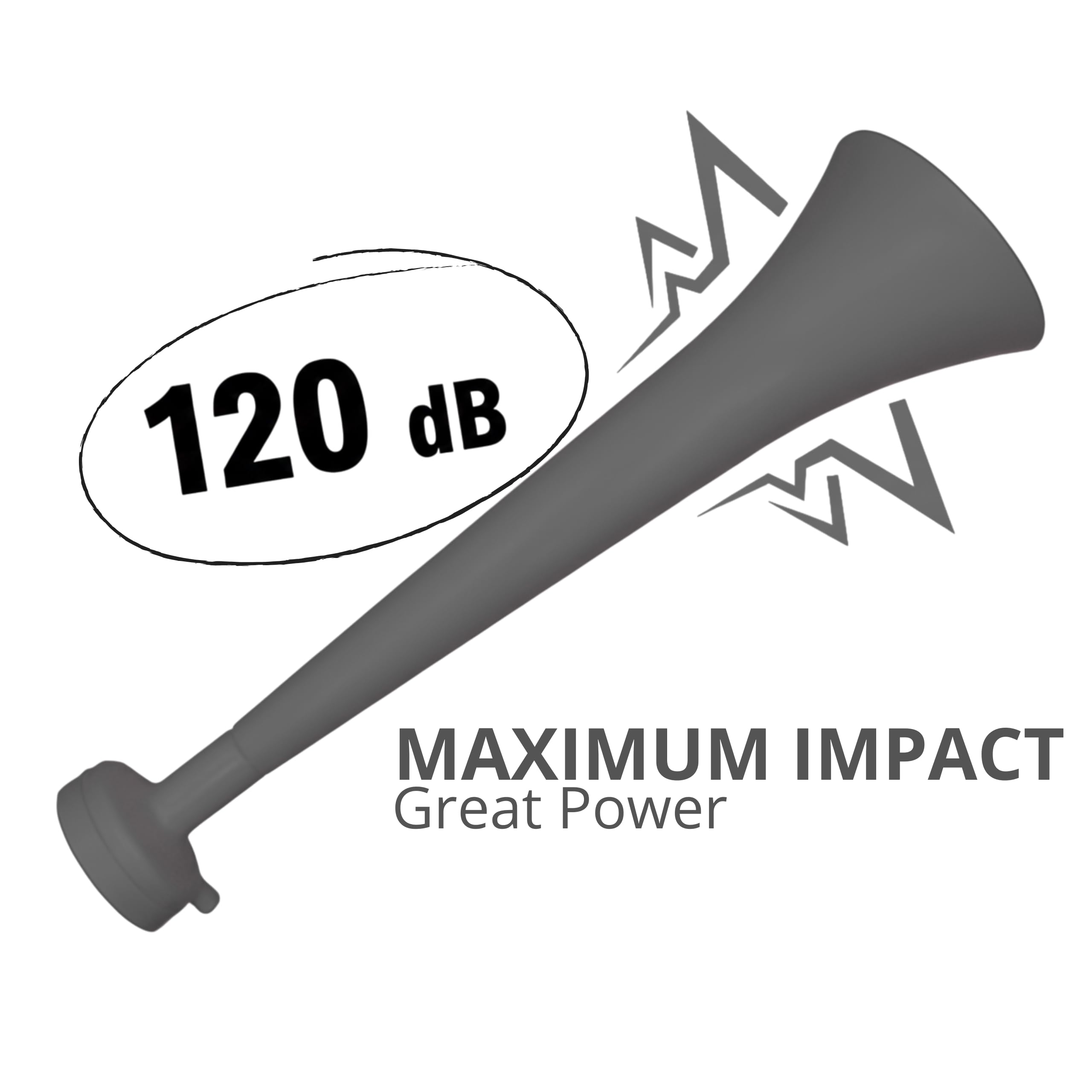 Pack 3 Vuvuzelas de Plástico Resistente. Trompetas de Animación para Fútbol, Eventos Deportivos y Fiestas. Bocina Ruido Extremo 120 DB. Cotillón para Aficionados - 4