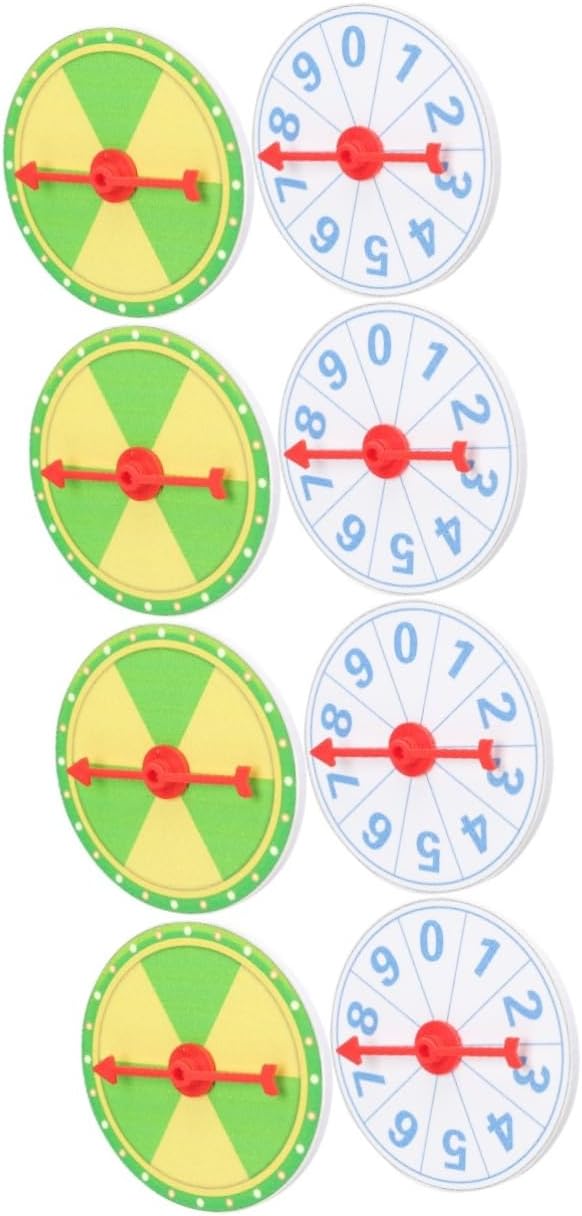 jojofuny 8pcs Prize Wheel Game Fun Lottery Wheel for Parties Raffle for Events Engaging Game Turntable for Birthday Wedding Family Gatherings and More