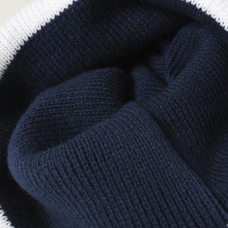 Warm Thick Knitted Hat Outdoor Ear Protection Men's Woolen Hats