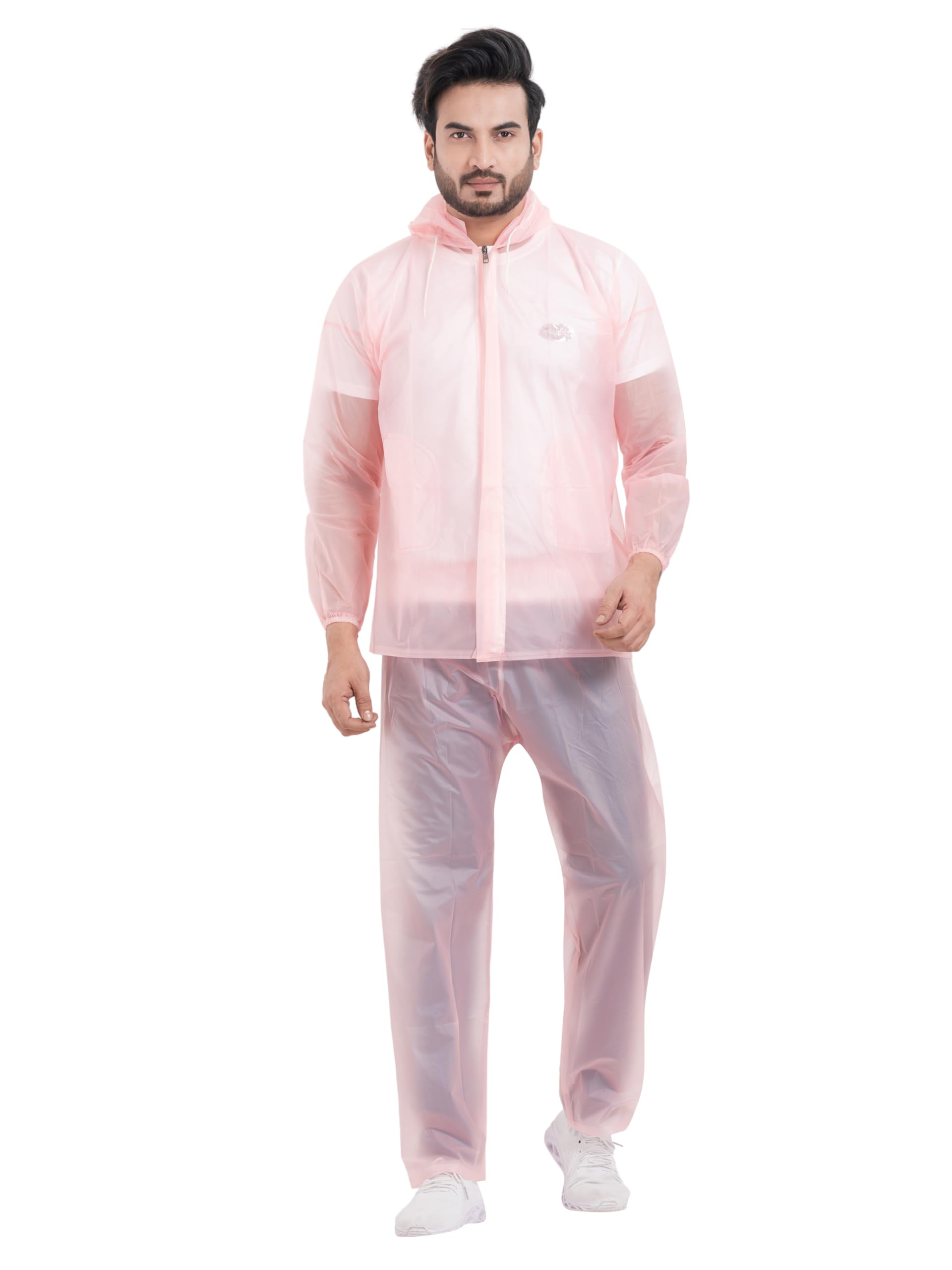 sindon Protective Raincoat with Hood, Disposable, Breathable, Size Free_12237-2 (XL,Darkpink)-picture-10