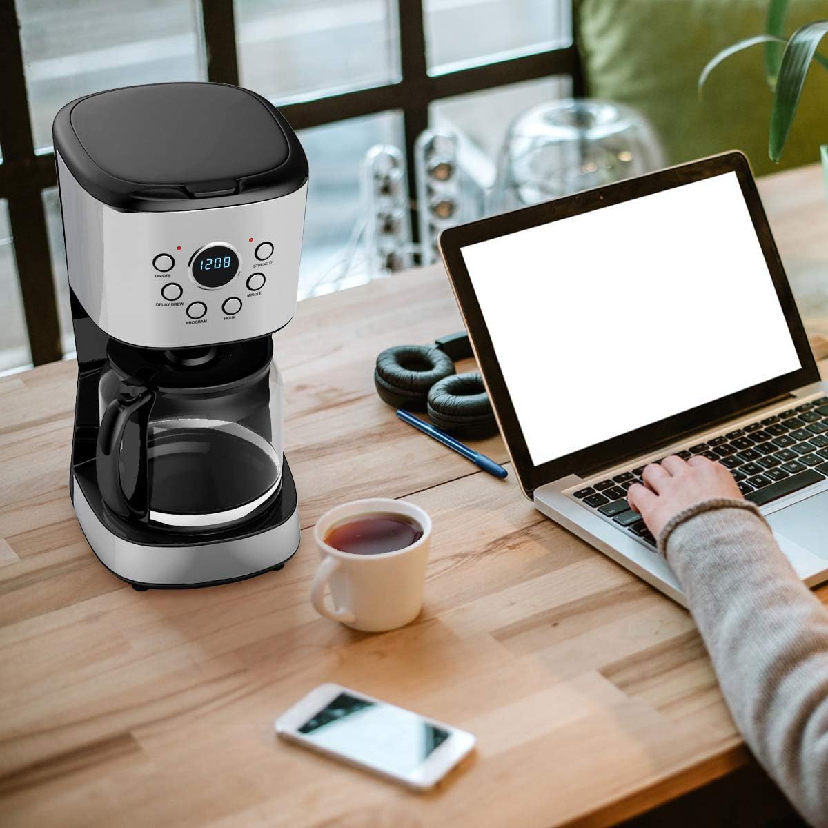 Safeplus 12 Cup Programmable Coffee 