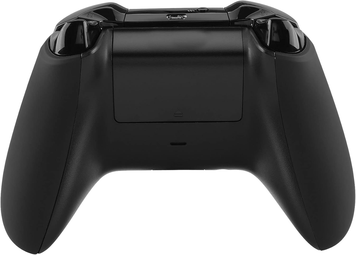 eXtremeRate Black Soft Touch Grip Back Panels, Comfortable Non-Slip Side Rails Handles, Game Improvement Replacement Parts for Xbox One X & S Controller (Model 1708) - Controller NOT Included