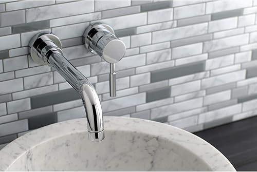 Miniatura 14 de Kingston Brass KS8115DL - Grifo de baño de montaje en pared de una sola manija, bronce aceitado Oil Rubbed Bronze,Mate negro,Cromo pulido,cepillado