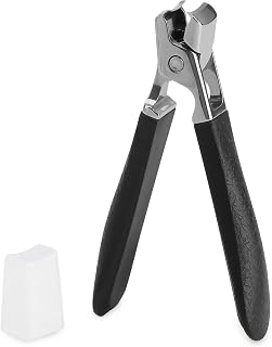 MSKS 1Pc Stainless Steel Toe Finger Nail Clipper, No Splash Fingernail Clipper and Toenail Clipper, Heavy Duty Nail Clipper with Large Non-Slip Handle for Thick Fingernail Toenail Men Women