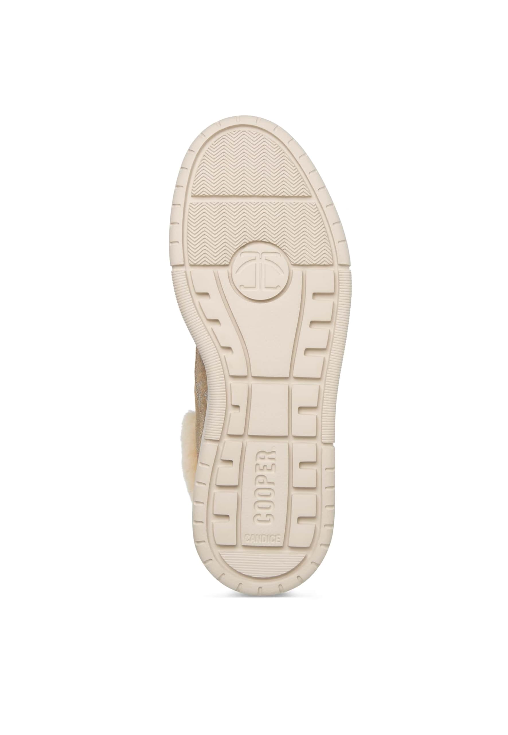 Candice Cooper Vela Mid Fur Metallic Brushed Goat/Shearling Silver-Vanilla, Oxford Plano Mujer
