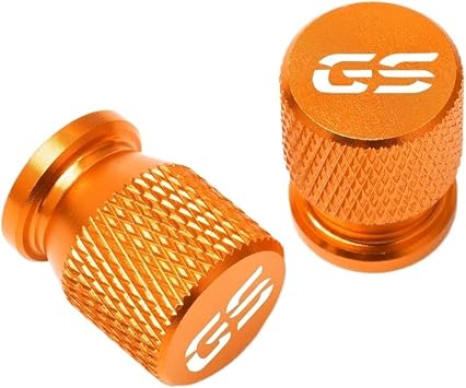 Motorcycle Tire Valve Air Port Stem Cover Cap Plug Accessories Compatible with R1200GS R1250GS LC ADVOrange