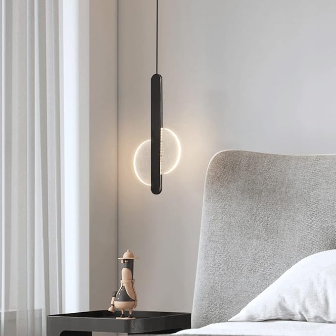 Elksdut Moderne hanglamp dimbaar 1 lichts LED kroonluchter lichtpunt acryl plafond hangende lampen, verstelbare hoogte of eetkamer keuken eiland restaurant bar boven tafellamp (16W/3000K,4000K,6000K) photo 2