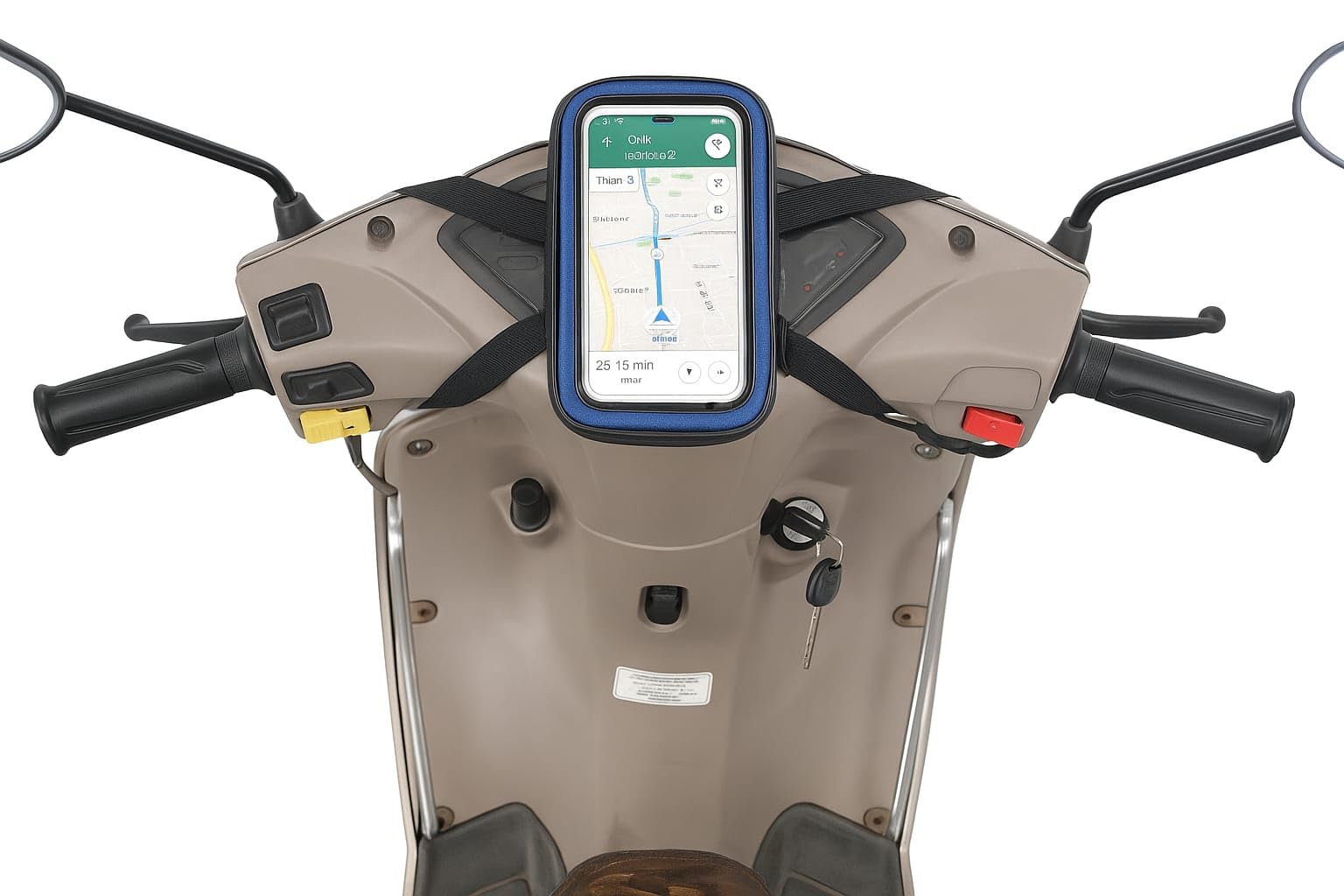 NISHI Mobile Holder for Scooty - Scooty Accessories, Activa,Jupiter Mobile Holder for Scooter, Compatible with All Scooters, Water Resistant Mobile Pouch (Blue)-picture-13