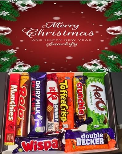 Luxury Chocolate Hamper | Letter Box Assorted Dairy Milk Selection | Merry Christmas Chocolate Gift Hamper | Chocolate Gift Box | Gift for Xmas | Ideal Christmas Chocolate Gift