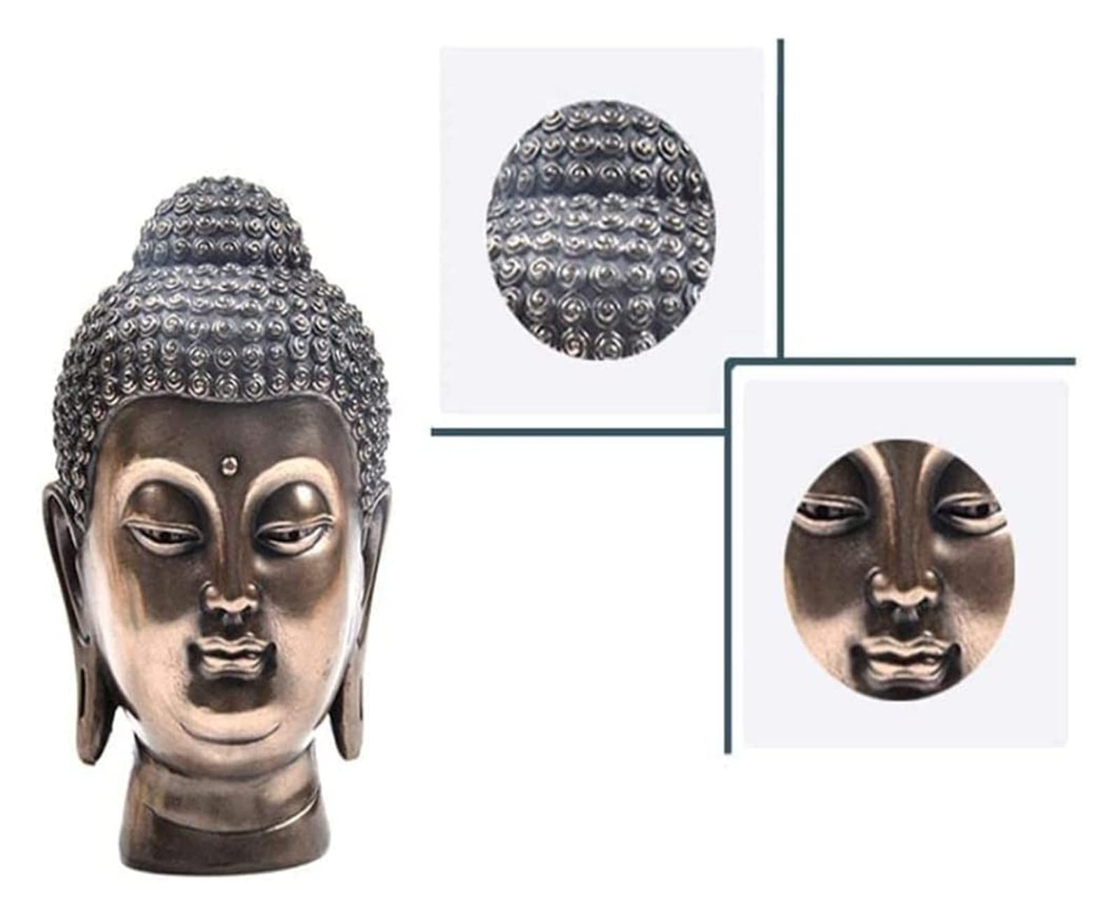 RLKHXBS Stołek lub posąg dekoracyjny figurka dekoracyjna 1pc żywica Buddha statua statua Ornament Desiktop