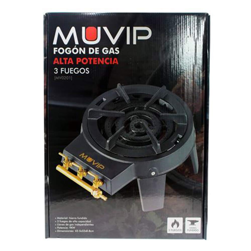 Fogón de Gas Alta Potencia 3 Fuegos