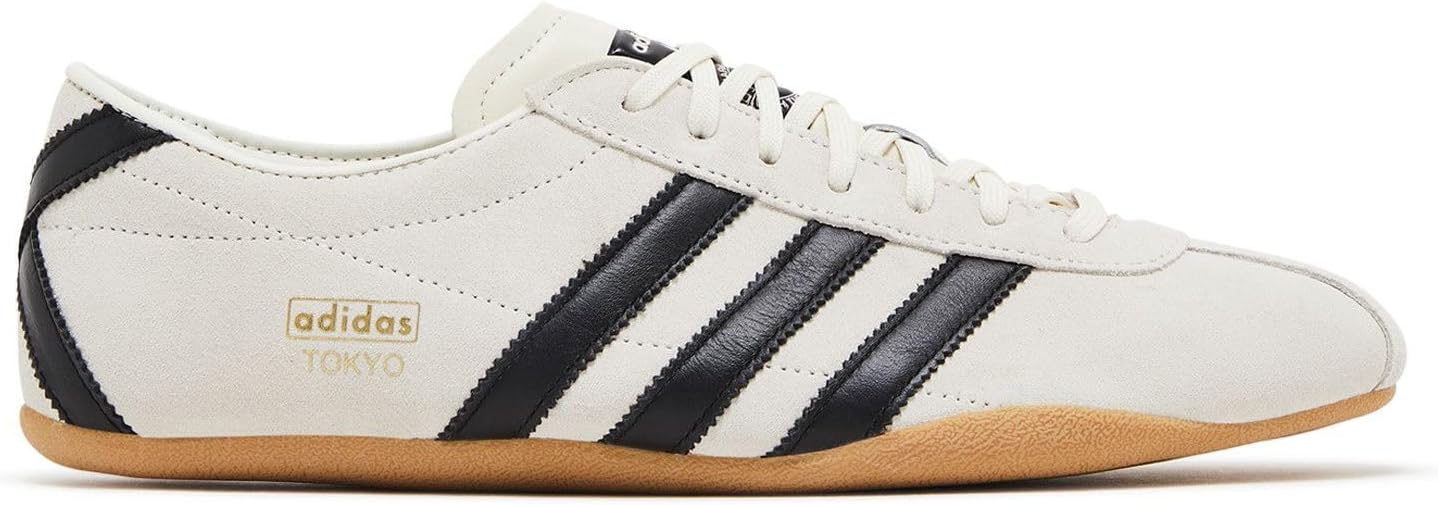 adidas Tokyo Womens Shoes, Off White/Core Black/Gold Metallic, Size 8.5