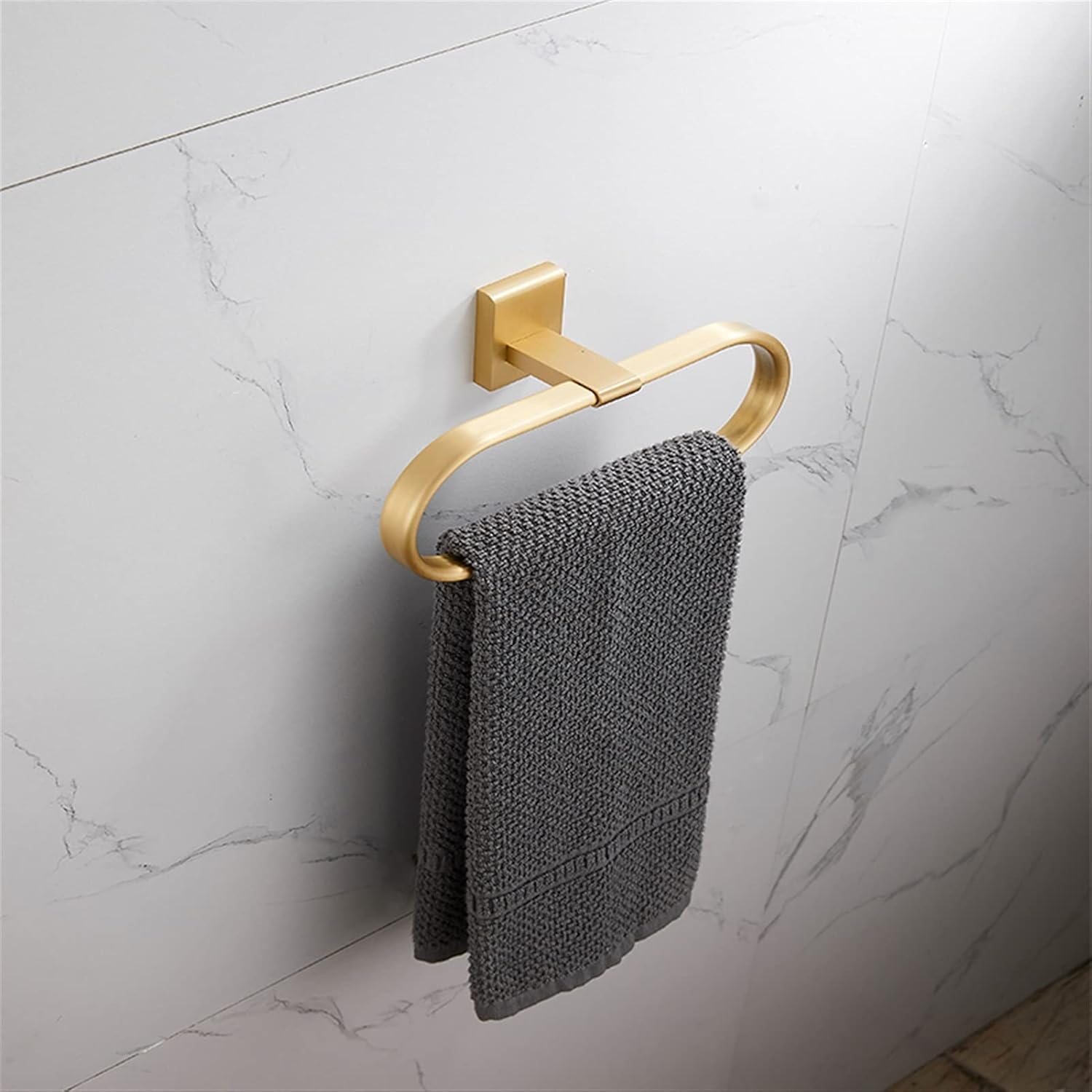 Hand Towel Holder Antique Retro Refined Copper Towel Ring Towel Rack Metal Pendant Hanging Bathroom Towel Hanging European