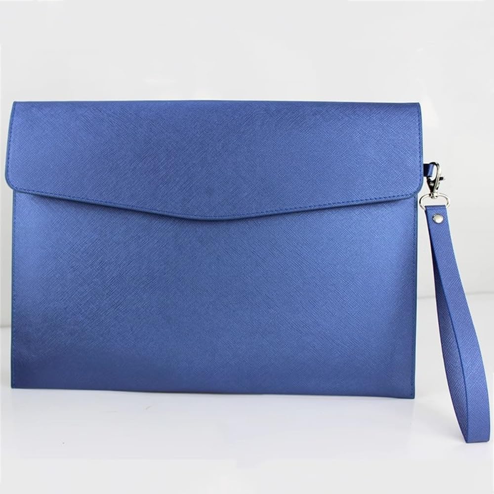 Etui na dokumenty ze skóry PU, Etui na dokumenty ze skóry PU, wielokolorowe, 235 x 330 mm(Blue)