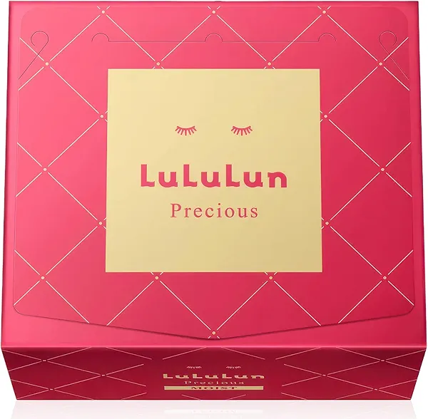 Lululun 32EA Anti Aging Face Mask for Women, Daily Face Masks Skincare & Moisturizing FACE MASK with Rice Extract& Honey, Collagen Face Mask Sheet & Facial Mask & Sheet Mask from Japan PRECIOUS MOIST