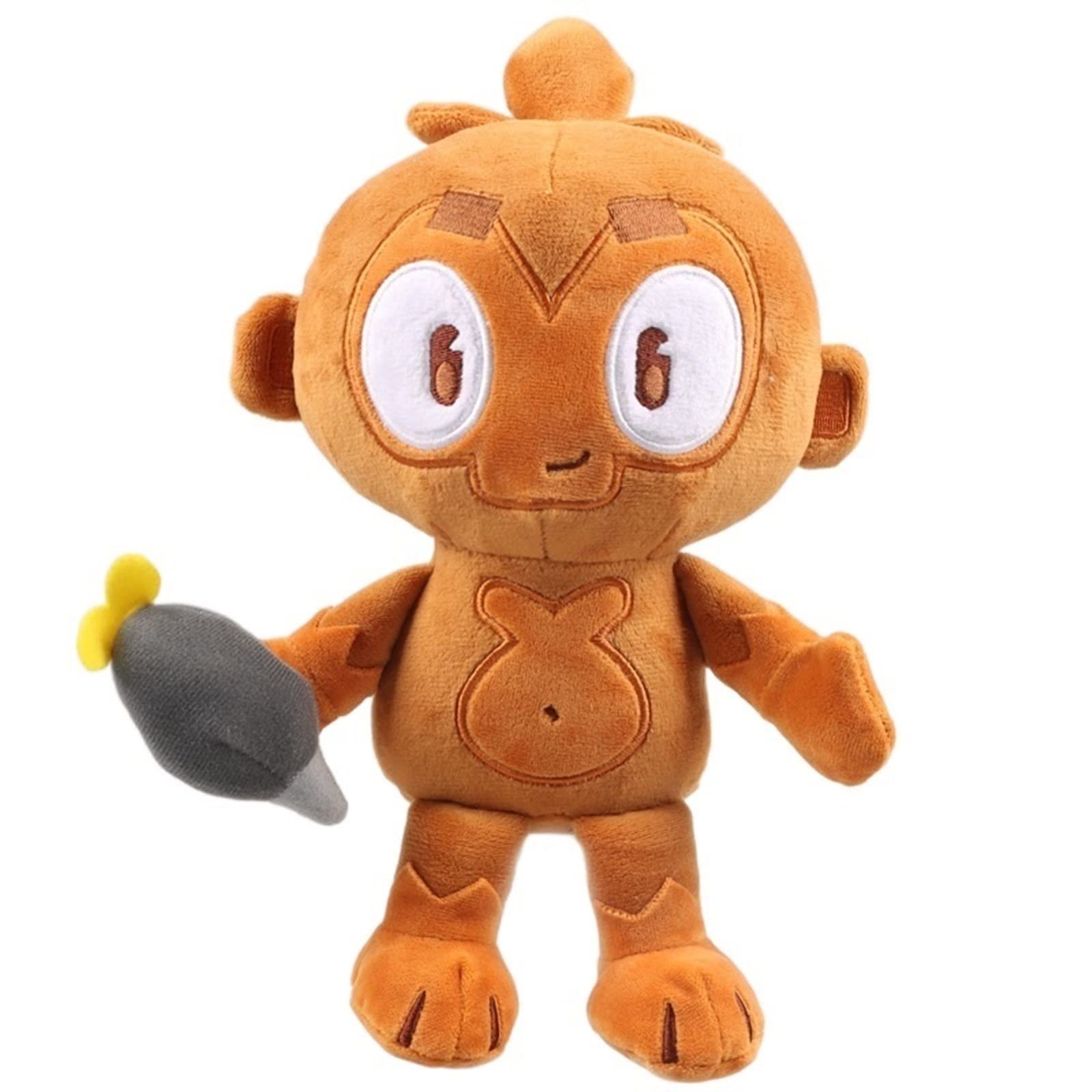 ALKANI Bloon Td 6 Monkey Plush Toys, Plush Monkey Doll Throw Pillows, Darts Monkey Plush Bloon TD, Btd6 Game Plush Doll #666 (Color : B, Size : 27cm)