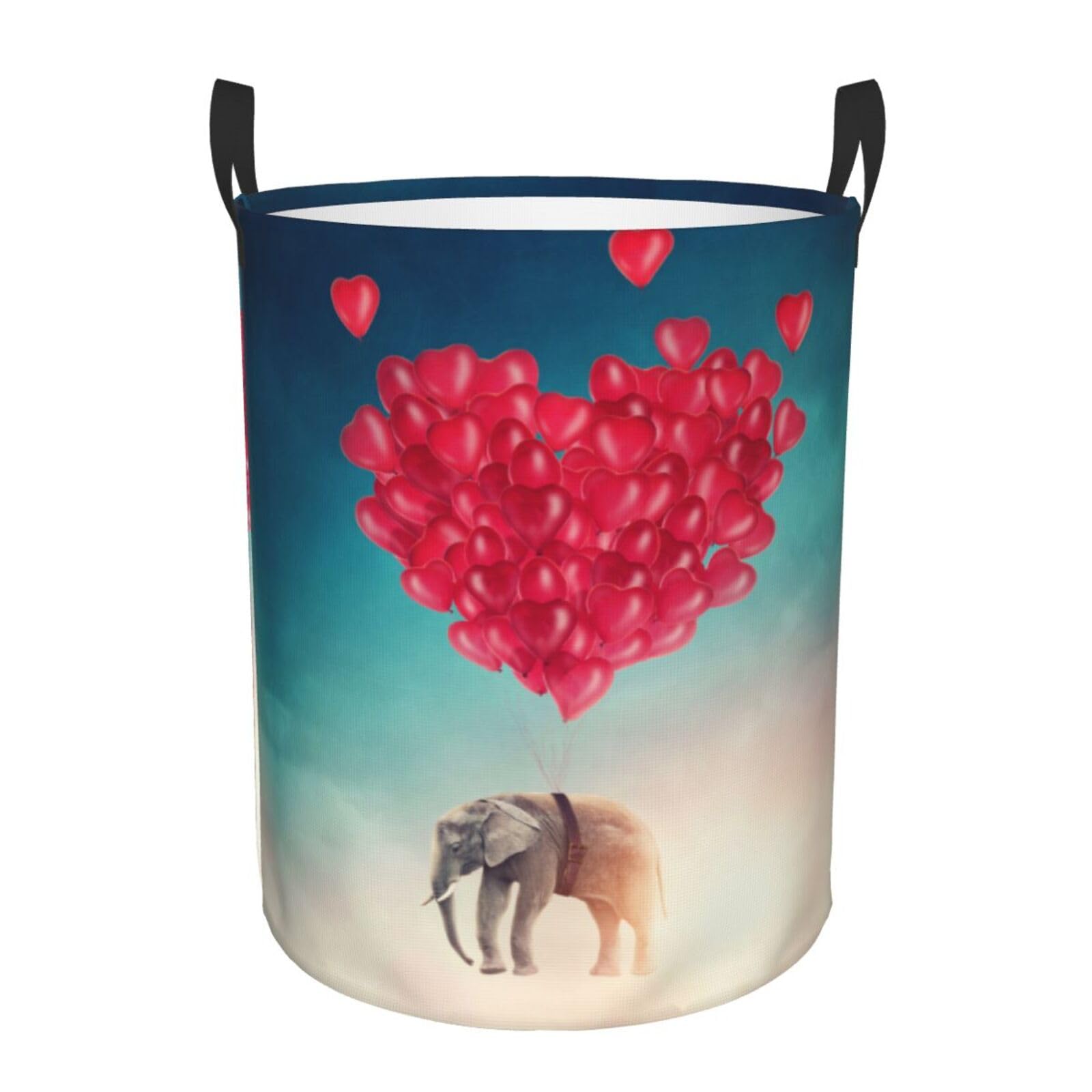 Laundry Hamper Elephant Balloon Laundry Basket Waterproof Personality Fashion Hampers for Laundry Large Collapsible Laundry Basket Storage Basket for Dorm and Home