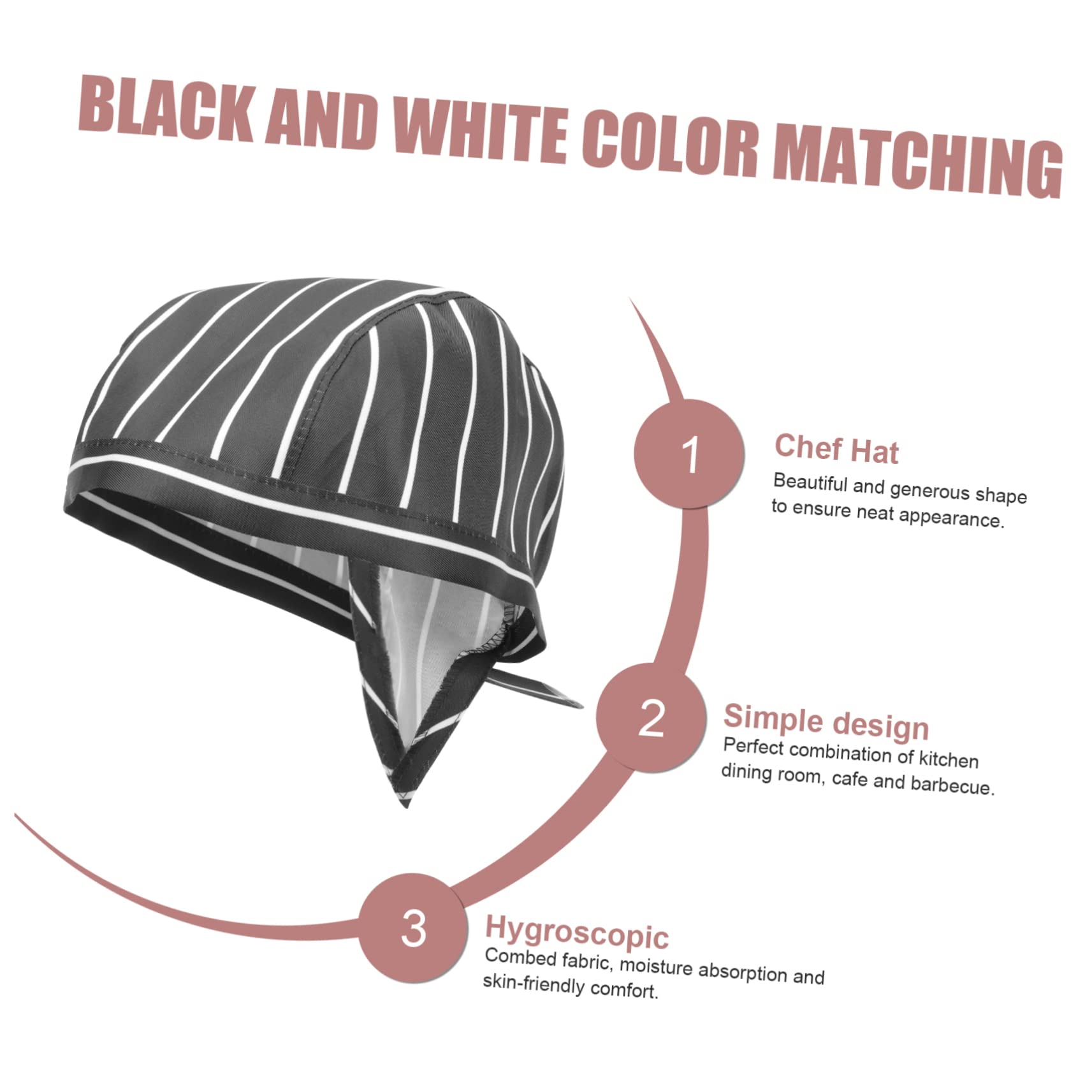 YARNOW 8pezzi Cappelli Da Chef Regolabili Per Ristoranti e Catering Per Bar e Cucine Professionali