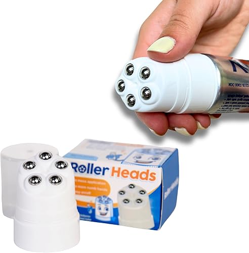 Roller Heads Pelotas de masaje de acero inoxidable de tejido suave (paquete de 1)  Alivio del dolor muscular y artritis  Calman los músculos