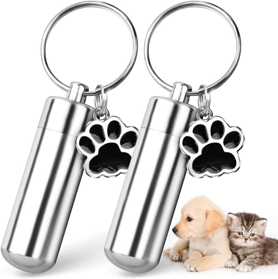 ChunlongFour Waterproof Cremation Pet Urns Keychain for