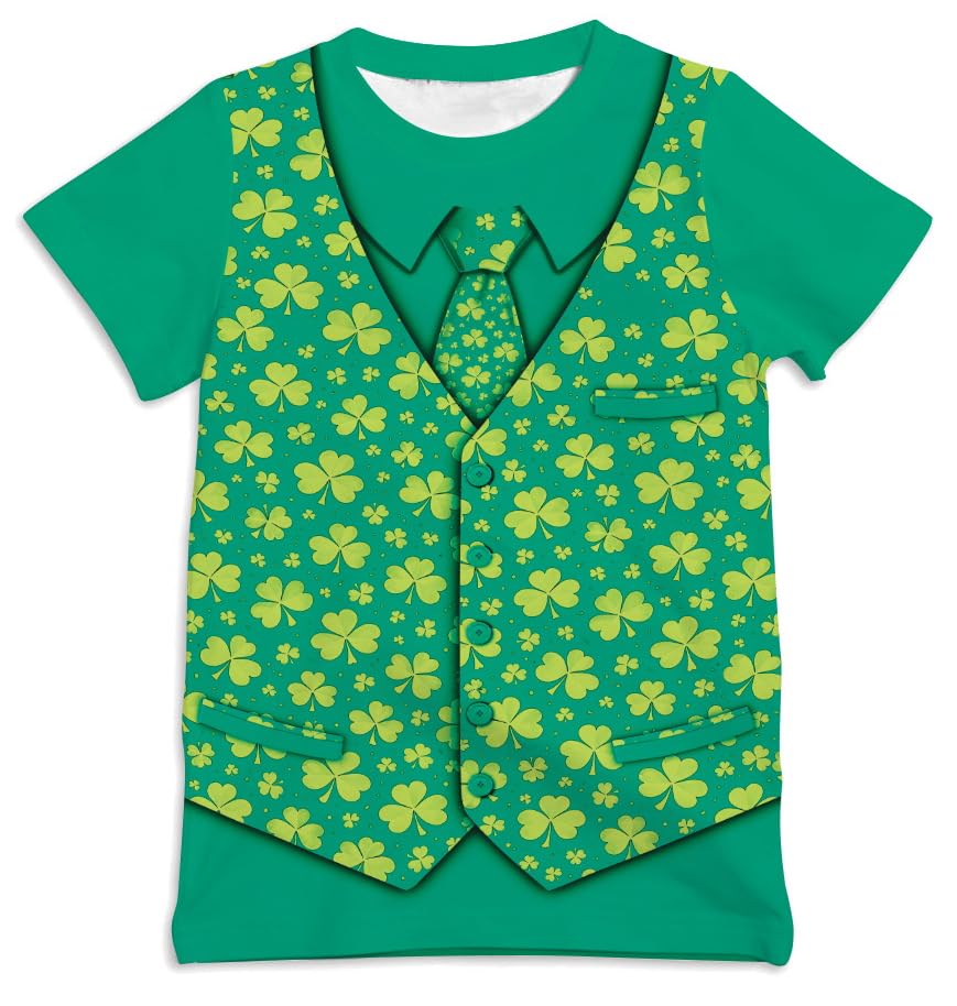 Image of Ainuno Graphic Tees for Boys Girls Kids 7-14Y, Summer Short Sleeve T Shirt Cool 3D Print