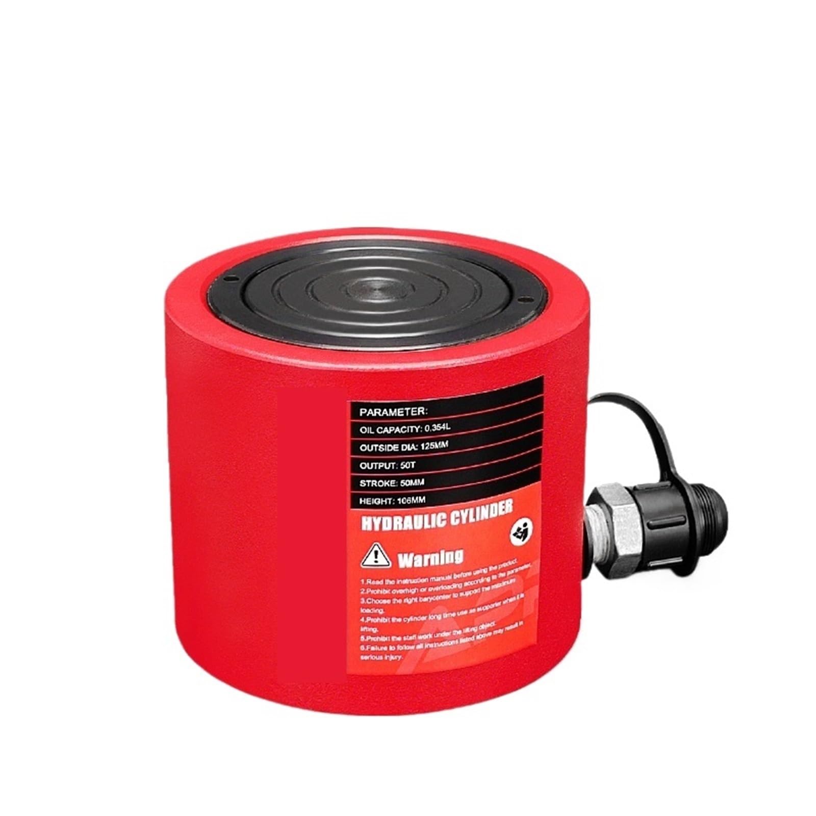 Hydraulic Jack, Low Height Hydraulic Cylinder RSC-5050 Hydraulic Jack with Tonnage of 50T, Work Travel of 50mm