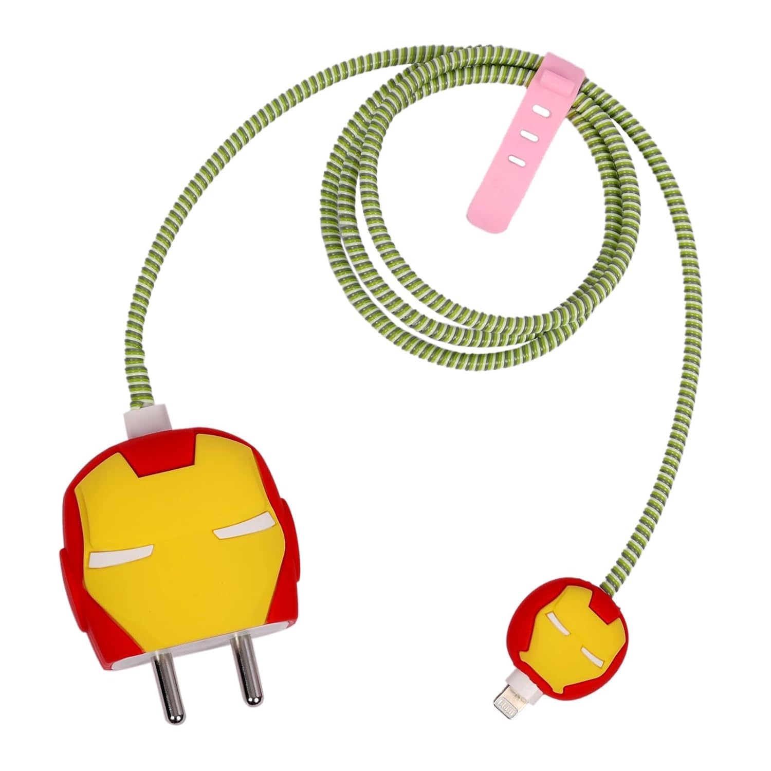 LATALI Cartoon 3D Design Protective Case Compatible with Apple 18W - 20W USB-C Power Adapter Charger, Protective Cover for iPhone 18W & 20W Power Adapter Charger with Wire Saver. (Iron-Man) (B0CSZ118WR) Amazon Price History, Amazon Price Tracker