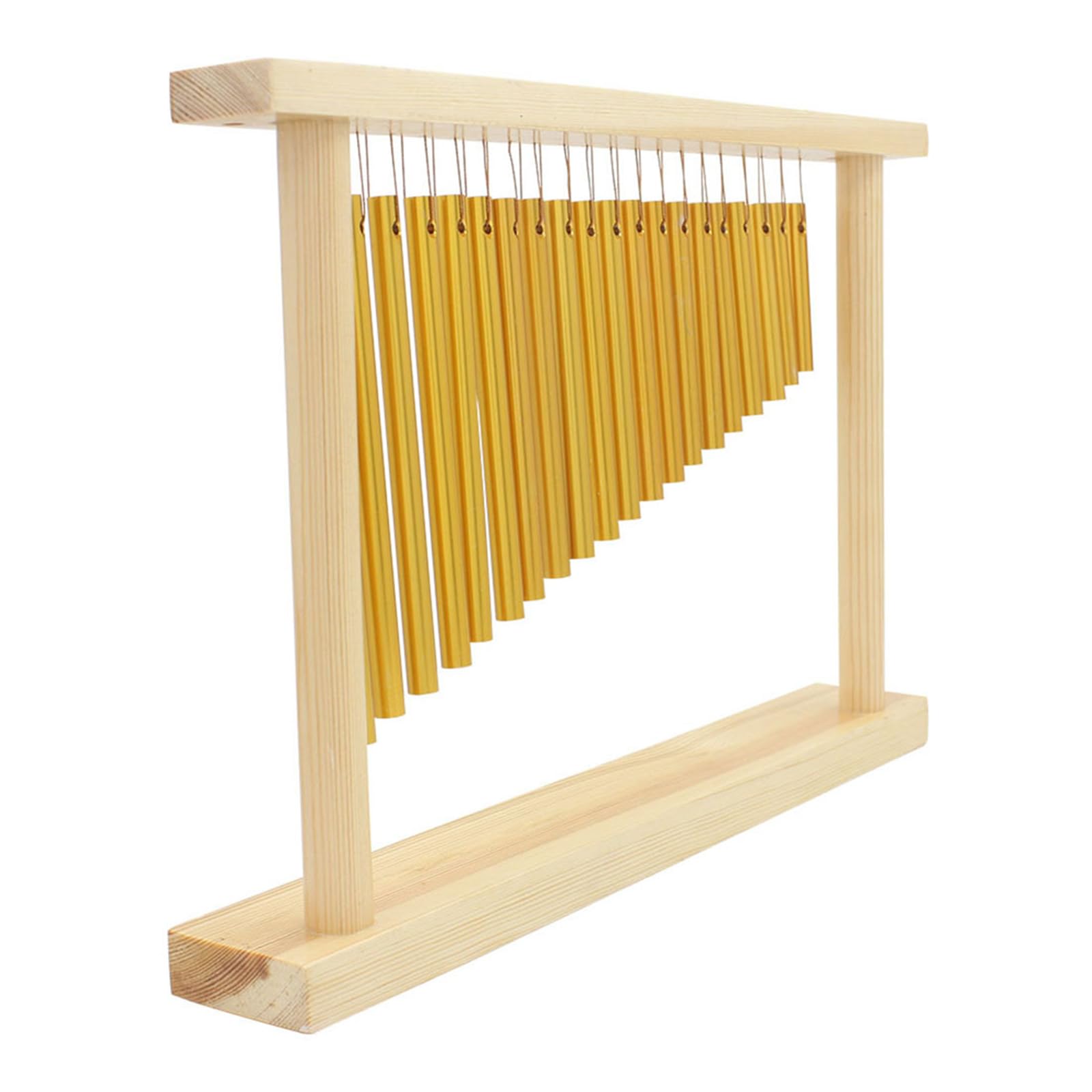 Musikalischer Glockenspieltisch, praktisches Windspiel, Aluminium und Holzstruktur, geeignet für Studio und Live Auftritte, Windspiele aus Aluminiumlegierung, Percussion