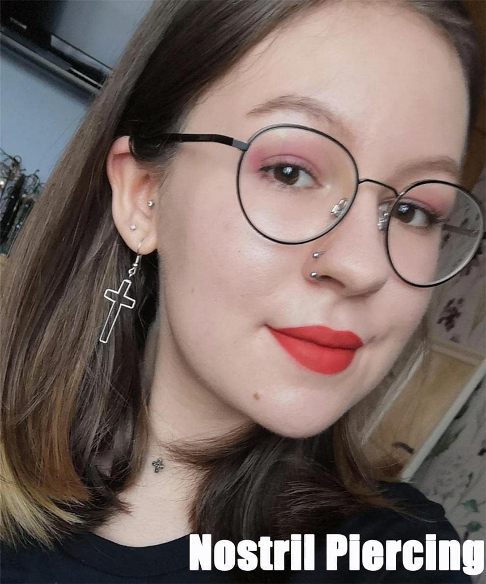 7Pairs 6/7/8/9/10/12/14MM Surgical Steel Horseshoe Small Septum Rings Smiley Piercing Jewelry Circular Curved Barbell Piercing Hoops Set for Nose Nipple Nostril Cartilage Helix Daith Tragus Lip Eyebrow - Image 5